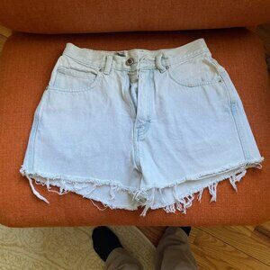 Vintage 1990s No Excuses Light Denim High Waisted Shorts